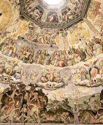 Sąd Ostateczny, detal z kopuły Duomo, 1572-79