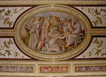 Mit Ceres, fragment stropu Altoviti, fresk z 1553 r