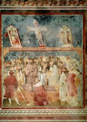 Życie św. Franciszka z Asyżu: weryfikacja stygmatów (św. Hieronim badający stygmaty - Fresco