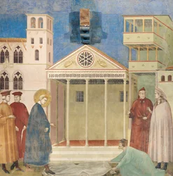 Św. Franciszek uhonorowany przez prostego człowieka, 1297-99