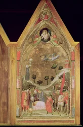 Męczeństwo św. Pawła, prawy panel z Tryptyku Stefańskiego, ok. 1320 (tempera na płycie)