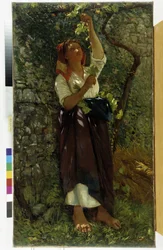Obraz „Przycinanie winorośli” – Giovanni Costa (1833-1902) Obowiązkowa wzmianka: Collection Fondation Regards de Provence, Marseille