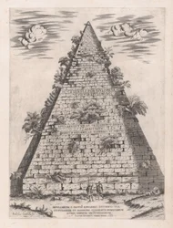 Lustro rzymskiej świetności: Piramida Caiusa Cestiusza, 1582., 1582.