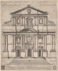 Gesù, Rzym, ze Speculum Romanae Magnificentiae: 1589., 1589.