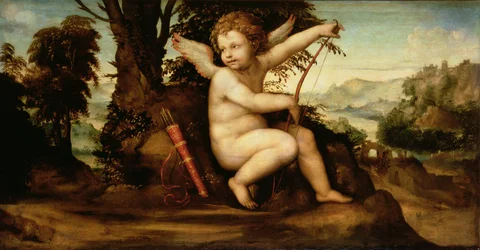 Amorek w krajobrazie, ok. 1510