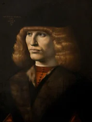 Portret młodego mężczyzny, ok. 1500 (olej na desce)