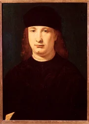 Portret włoskiego poety Girolamo Casio (olej na drewnie, ok. 1500-1520)