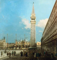 Piazzetta w Wenecji z Bacino di S. Marco i Isola di S. Giorgio Magiore,