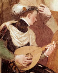 Zaproszenia do tańca, detal (Fresco