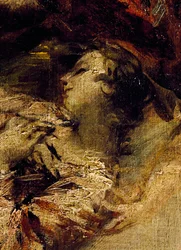 Tobiasz pobłogosławiony przez Anioła, fragment z Wesela Tobiasza, prawa część