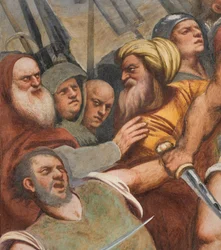 Nawa środkowa, pierwsze przęsło południowe, Chrystus przybity do krzyża, Pordenone