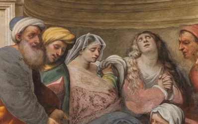 Counterfaccata, IL Pordenone, osadzanie 1522, detal