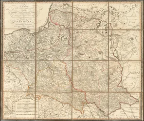 Mapa Polski z 1807 r.