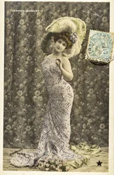 Pocztówka: Portret Carmen Gilbert, artystki Music Hall