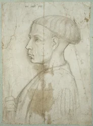 Popiersie młodego mężczyzny z profilu, 1430-40