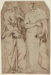 Dwaj święci stojący, 1563-1572.
