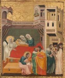 Narodziny, nazwanie i obrzezanie św. Jana Chrzciciela, c. 1335.