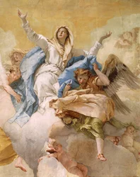 Wniebowzięcie, Giovanni Battista Tiepolo (1696-1770), fresk, Detal, Oratorium Czystości, Udine