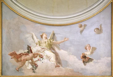 Wniebowzięcie, Giovanni Battista Tiepolo (1696-1770), fresk, Detal, Oratorium Czystości, Udine