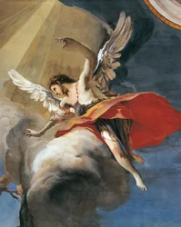 Ofiara Izaaka – Giovanni Battista Tiepolo (1696-1770), fresk, Detal, Pałac Patriarchalny, Sala Gościnna, Udine