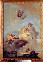 Obraz Olimpu autorstwa Giovanniego Battisty (Giambattista) Tiepolo (1696-1770) XVIII-wieczny Madryt, Muzeum Prado.