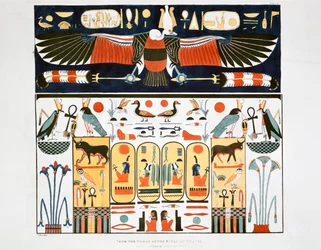 Mural z Grobowców Królewskich w Tebach, 1820