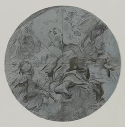 Apoteoza świętego (recto)