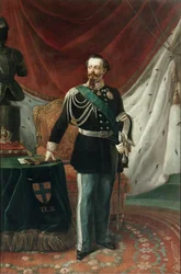 Portret Wiktora Emanuela II Sabaudzkiego (olej na płótnie)
