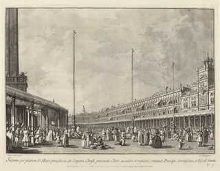 Procesja w Boże Ciało na Piazza San Marco, 17631766.