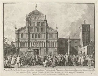 Wizyta doży w San Zaccaria w Wielkanoc 17631766.