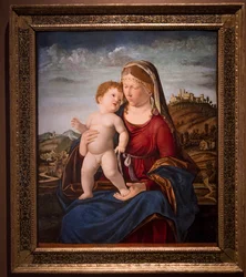 Madonna z Dzieciątkiem (olej na płótnie)