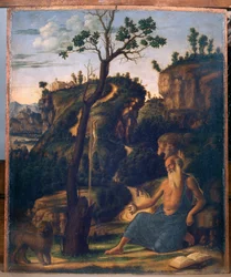 Święty Hieronim na pustyni, 1493-94