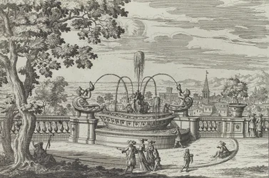 Fontanna Belvedere we Frascati ..., 1691 lub później.