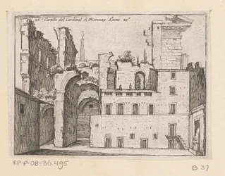 Resten van het Serapeum te Rome Cartille of Cardinal di Fiorenza Leone XI (tytuł na obiekcie) Gezichten op Rome (tytuł serii) Niektóre widoki i perspektywy niezamieszkałych miejsc w Rzymie (tytuł serii)