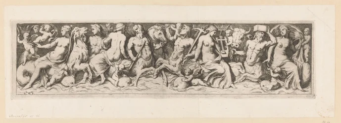 Trytony, nereidy i putti