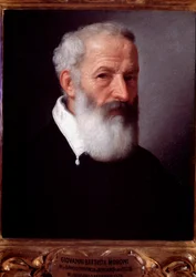 Portret starca - olej na płótnie
