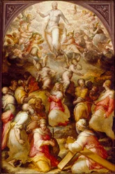 Chrystus w chwale z SS Agnieszką i Heleną, oddany do użytku 1571