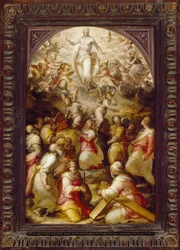 Chrystus w chwale ze świętymi Agnieszką i Heleną, XVI w.