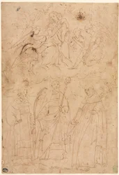 Madonna z Dzieciątkiem w Chwale nad Trzema Świętymi, ok. godz. 1570.