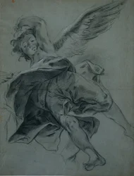 Latający anioł prosto, 1723-1727.