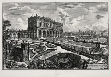 Widok Willi Albani przed Porta Salaria (z: Vedute di Roma)