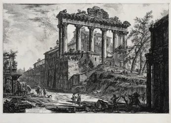 Widok świątyni Konkordii (z: Vedute di Roma)