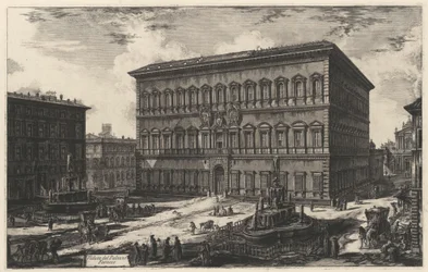 Widok Palazzo Farnese (z: Vedute di Roma)