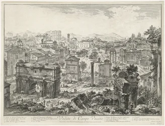 Forum Romanum te Rome Veduta di Campo Vaccino (title on object) Gezichten op Rome (series title) Vedute di Roma disegnate ed incise da Giambattista Piranesi architetto Ve(nez)iano (series title)   1368241   pl       polish Successfully Translated  Original