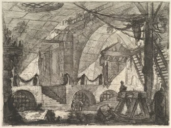 Sawhorse z wyimaginowanych więzień Carceri dinvenzione, ca. 1749-50.
