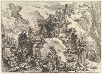 Szkielety z Grotteschi Grotesques, ca. 1748.