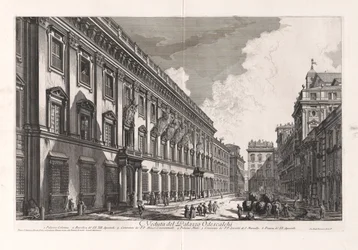 Veduta del Palazzo Odescalchi (Widok Pałacu Odescalchi), z Vedute di Roma (Widoki Rzymu)