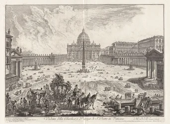 Widok na Bazylikę i Piazza of Saint Peter