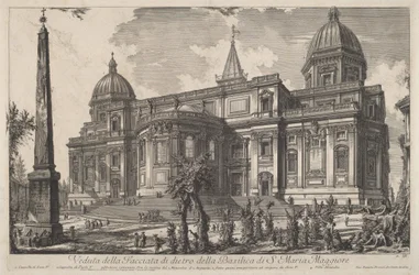 Widok tylnej fasady bazyliki Santa Maria Maggiore