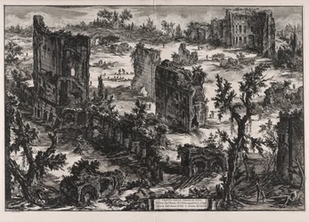Veduta delle Terme di Tito (Widok Łaźni Tytusa), z Vedute di Roma (Widoki Rzymu)